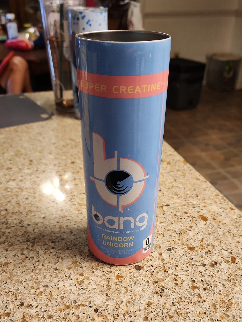 BANG Rainbow Unicorn Energy Drink Cup - Blue & Pink